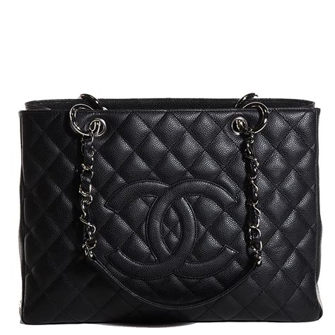 chanel quilted caviar tote|Chanel Caviar Grand Shopping Tote .